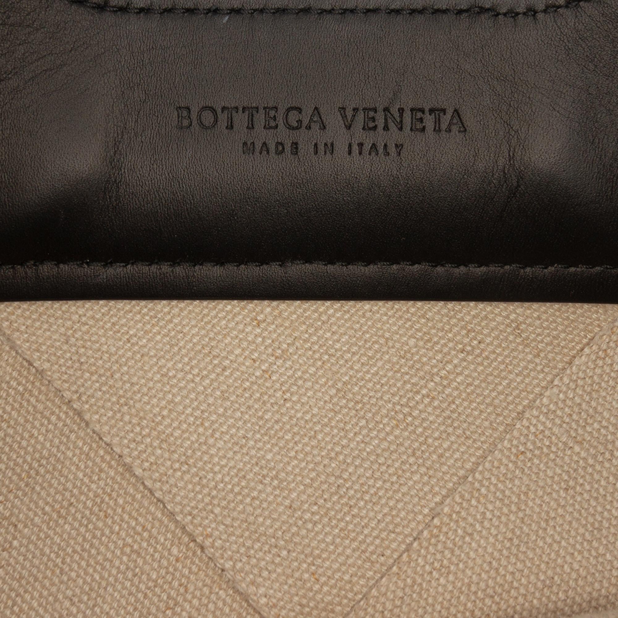 Bottega Veneta Small Canvas French Calfskin Slip Tote