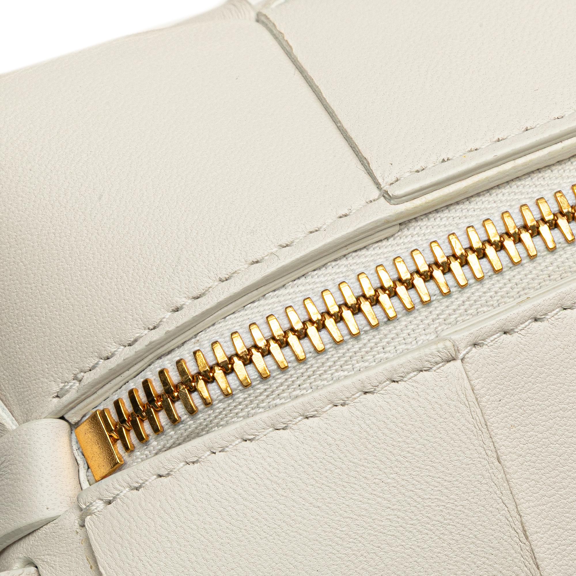 Bottega Veneta Small Lambskin Intrecciato Brick Cassette