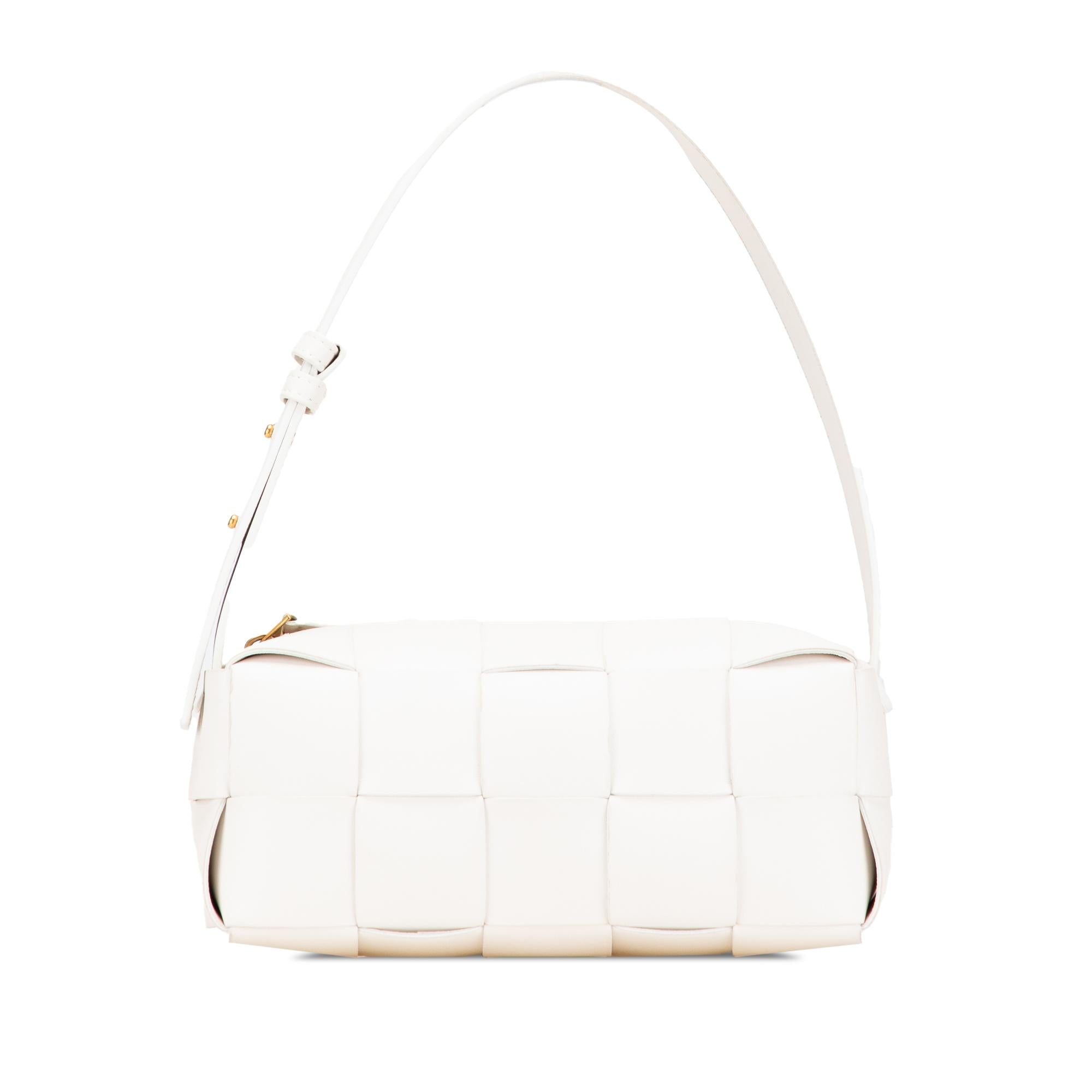 Bottega Veneta Small Lambskin Intrecciato Brick Cassette