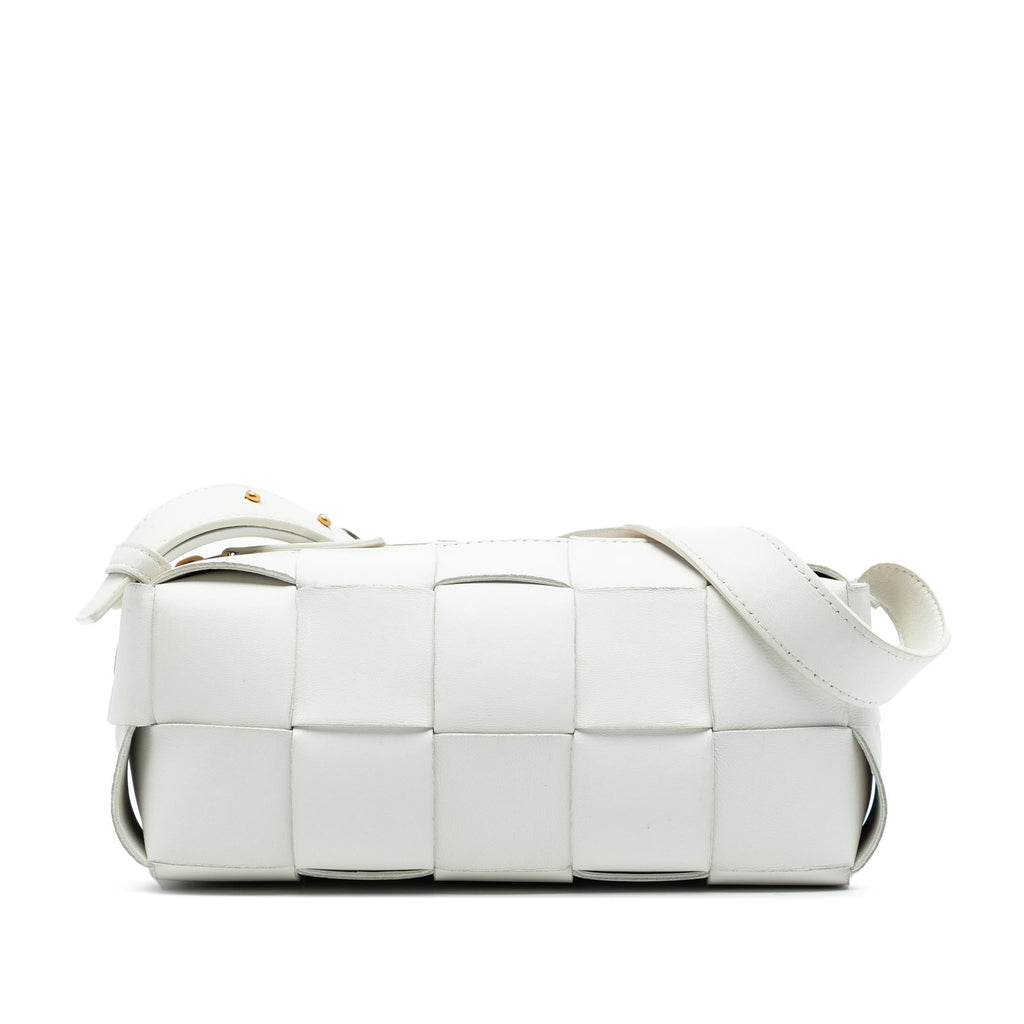 Bottega Veneta Small Lambskin Intrecciato Brick Cassette