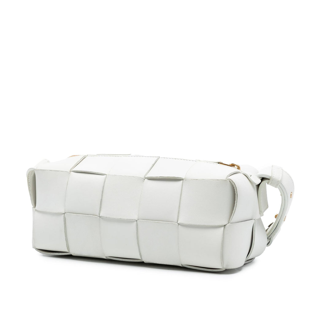 Bottega Veneta Small Lambskin Intrecciato Brick Cassette