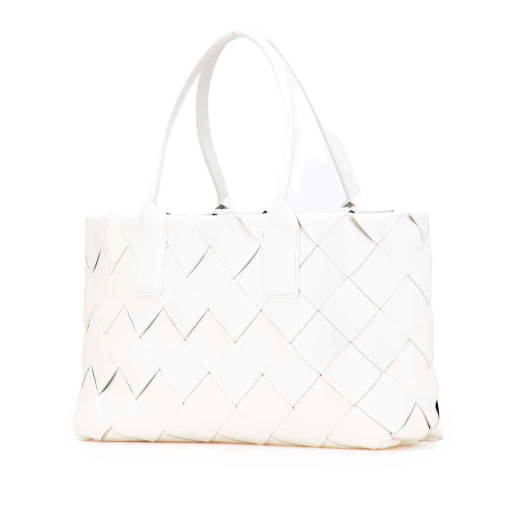 Bottega Veneta Small Lambskin Intrecciato Cabat Tote
