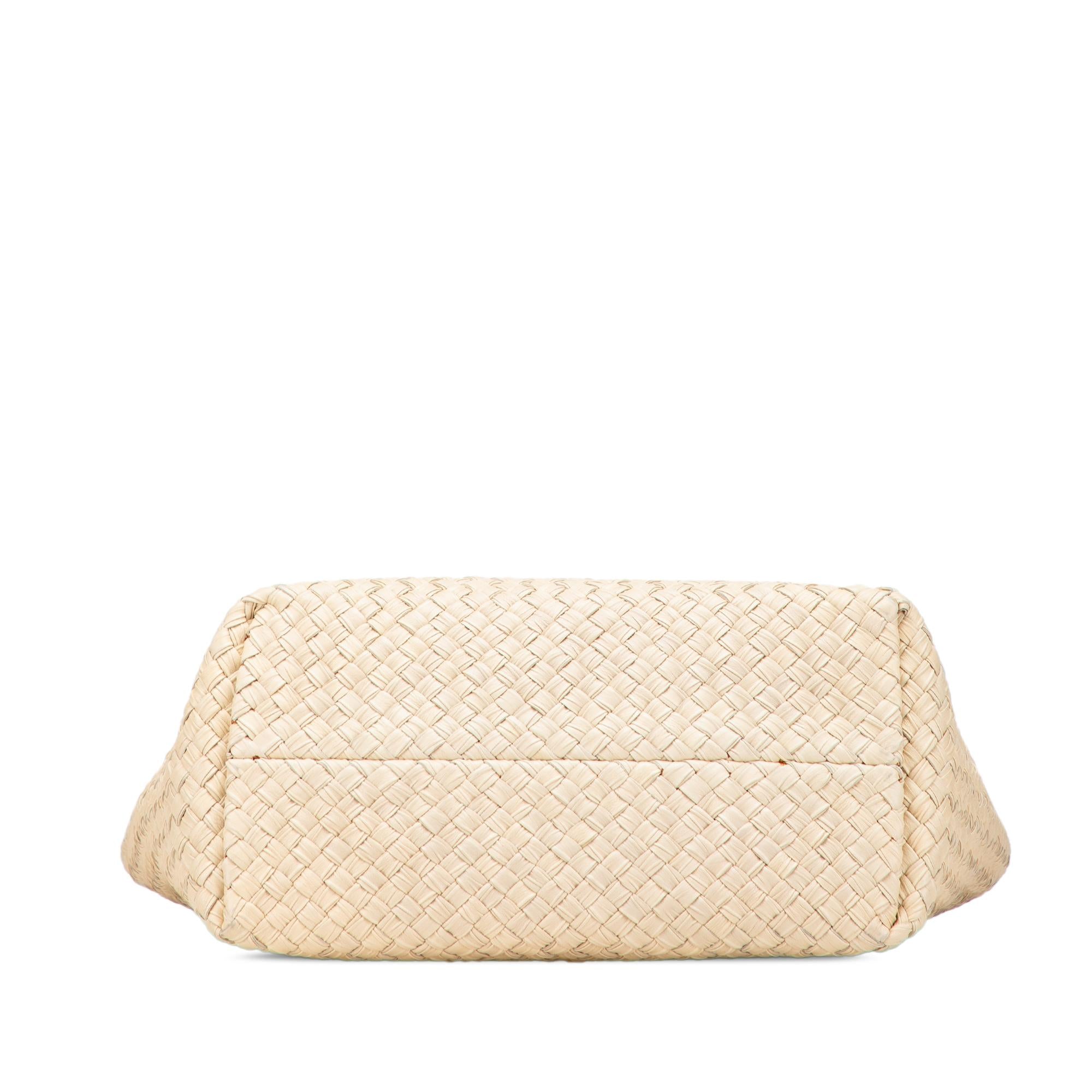 Bottega Veneta Small Lambskin Intreccio Cabat Tote