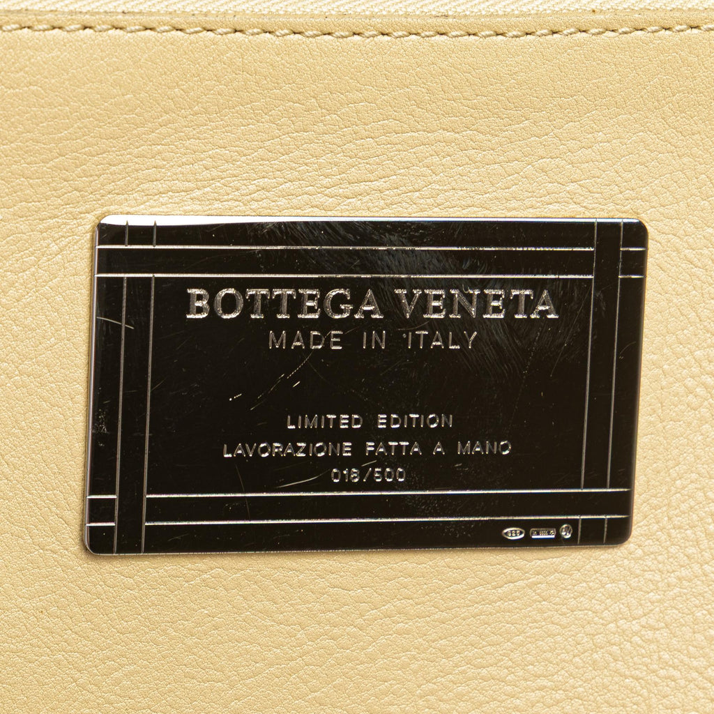 Bottega Veneta Small Lambskin Intreccio Cabat Tote