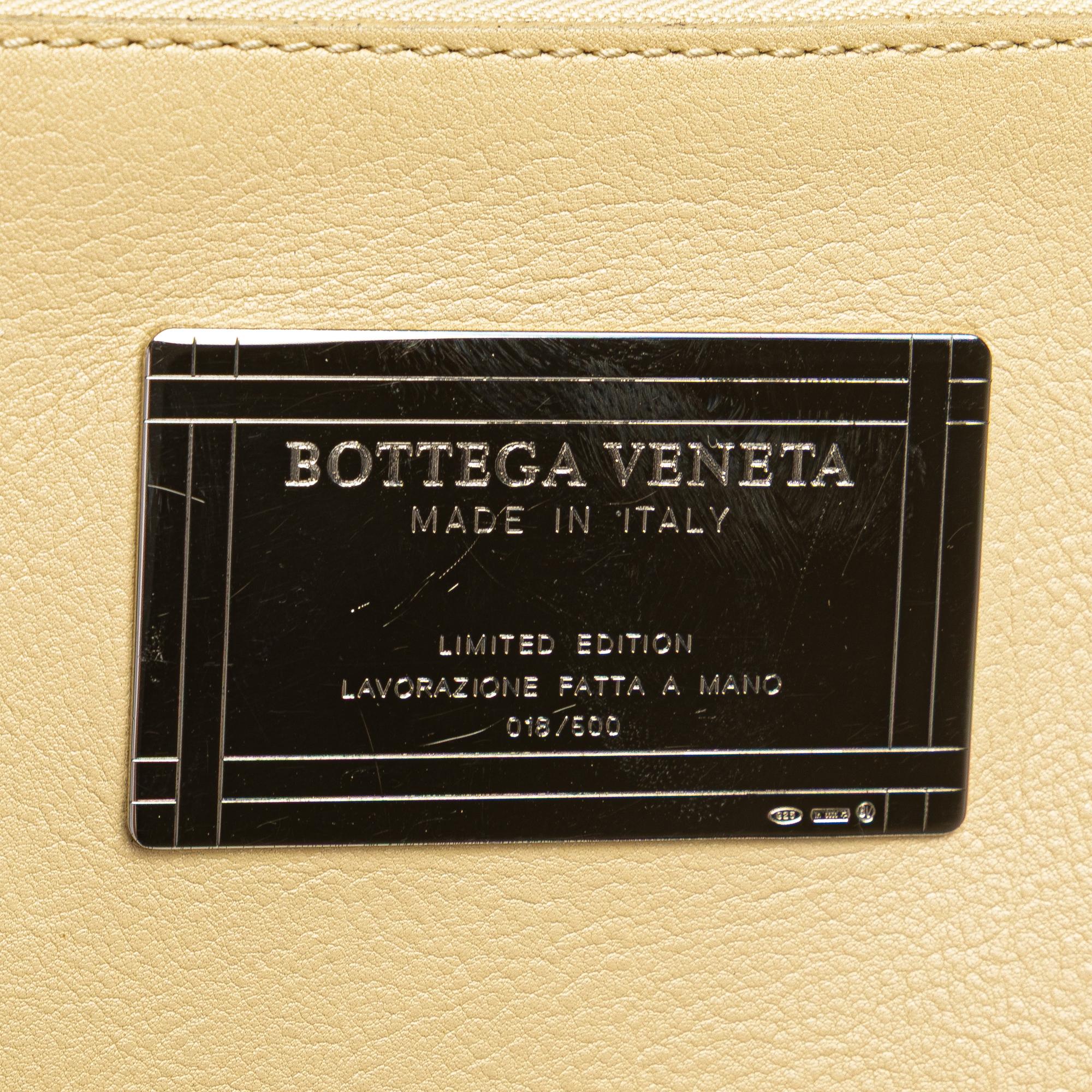 Bottega Veneta Small Lambskin Intreccio Cabat Tote
