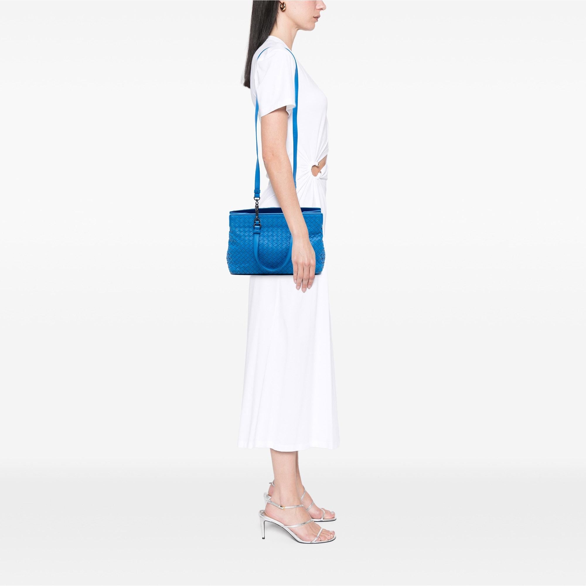 Bottega Veneta Small Nappa Intrecciato Accordion Satchel