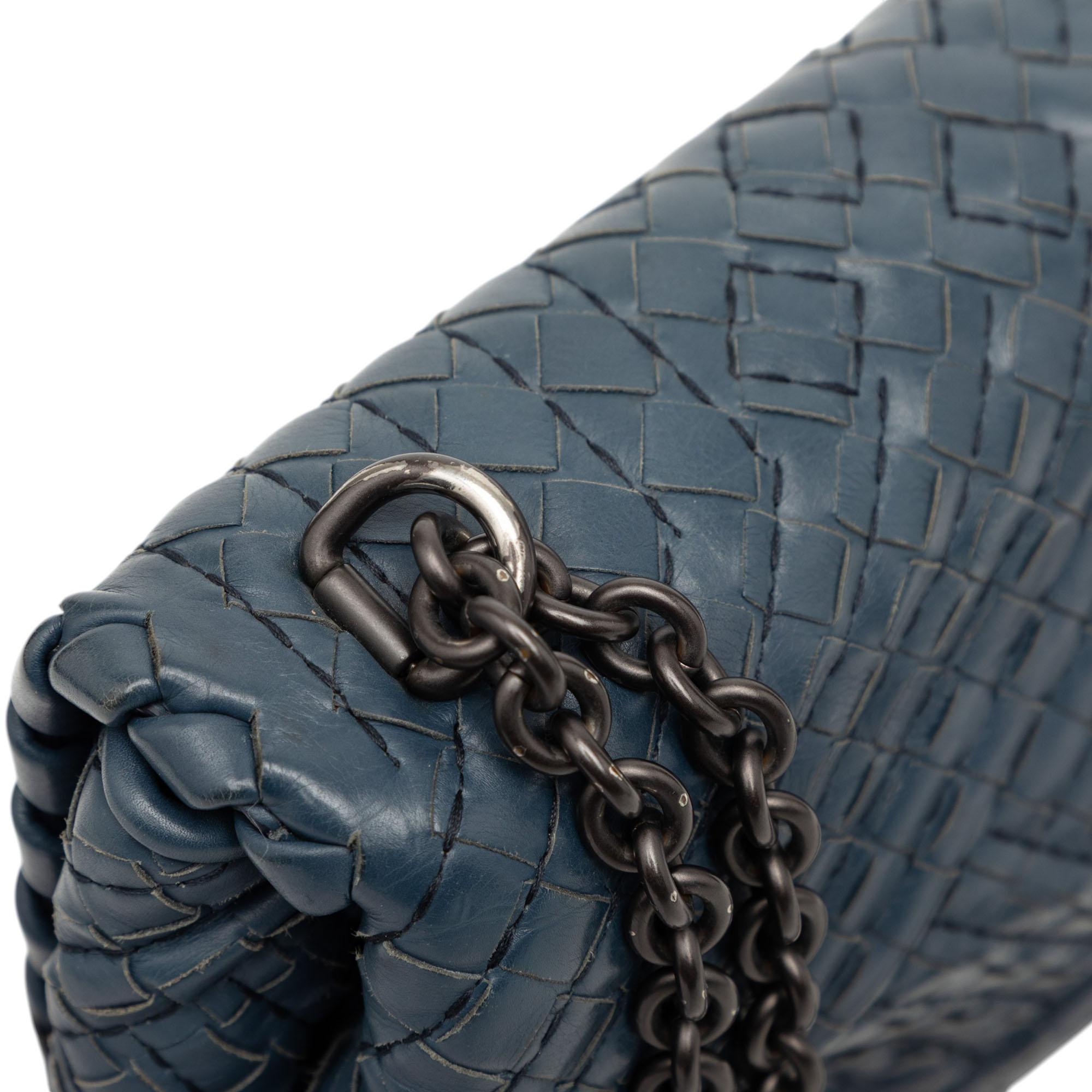 Bottega Veneta Small Nappa Intrecciato Boutis Olimpia Shoulder Bag