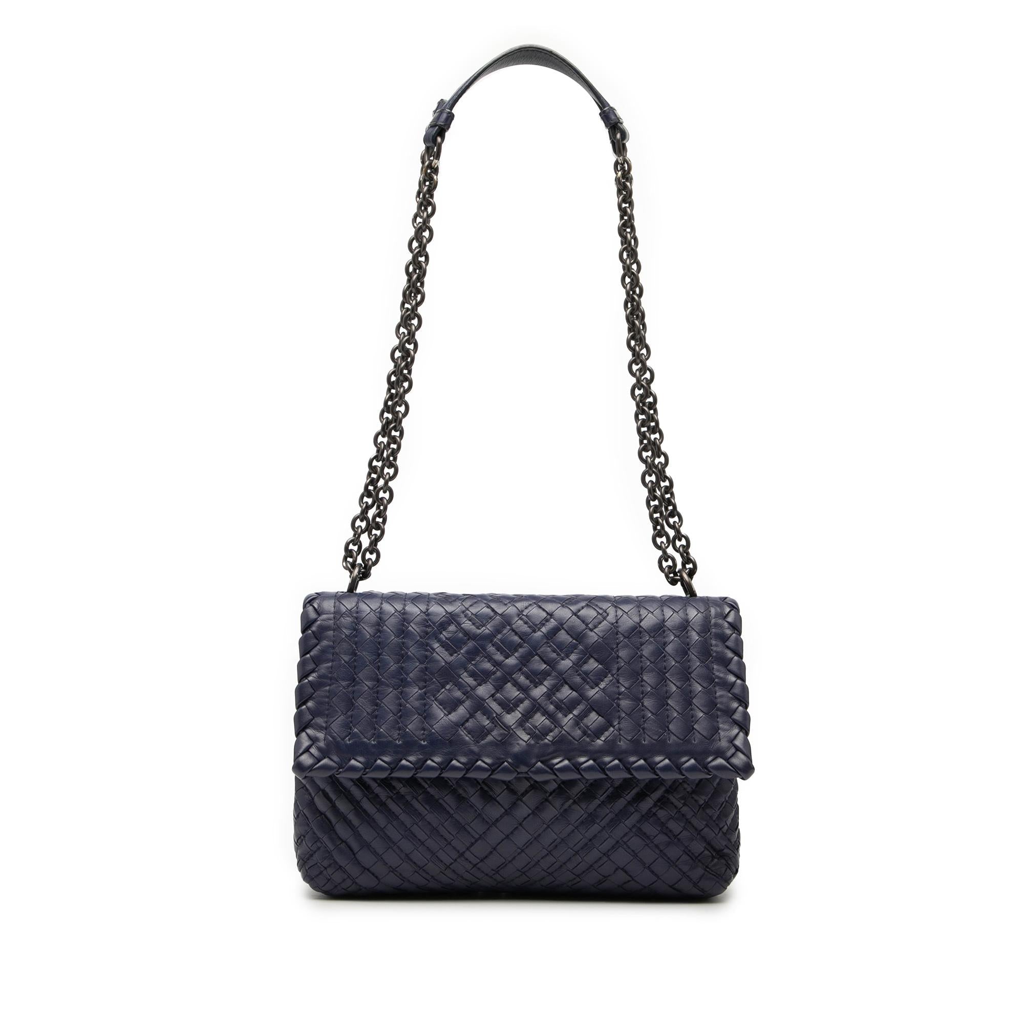 Bottega Veneta Small Nappa Intrecciato Boutis Olimpia Shoulder Bag