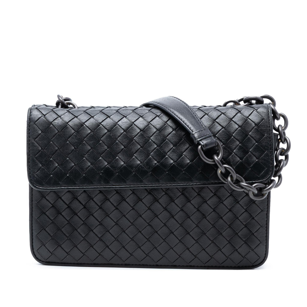 Bottega Veneta Small Nappa Intrecciato Olimpia Shoulder Bag