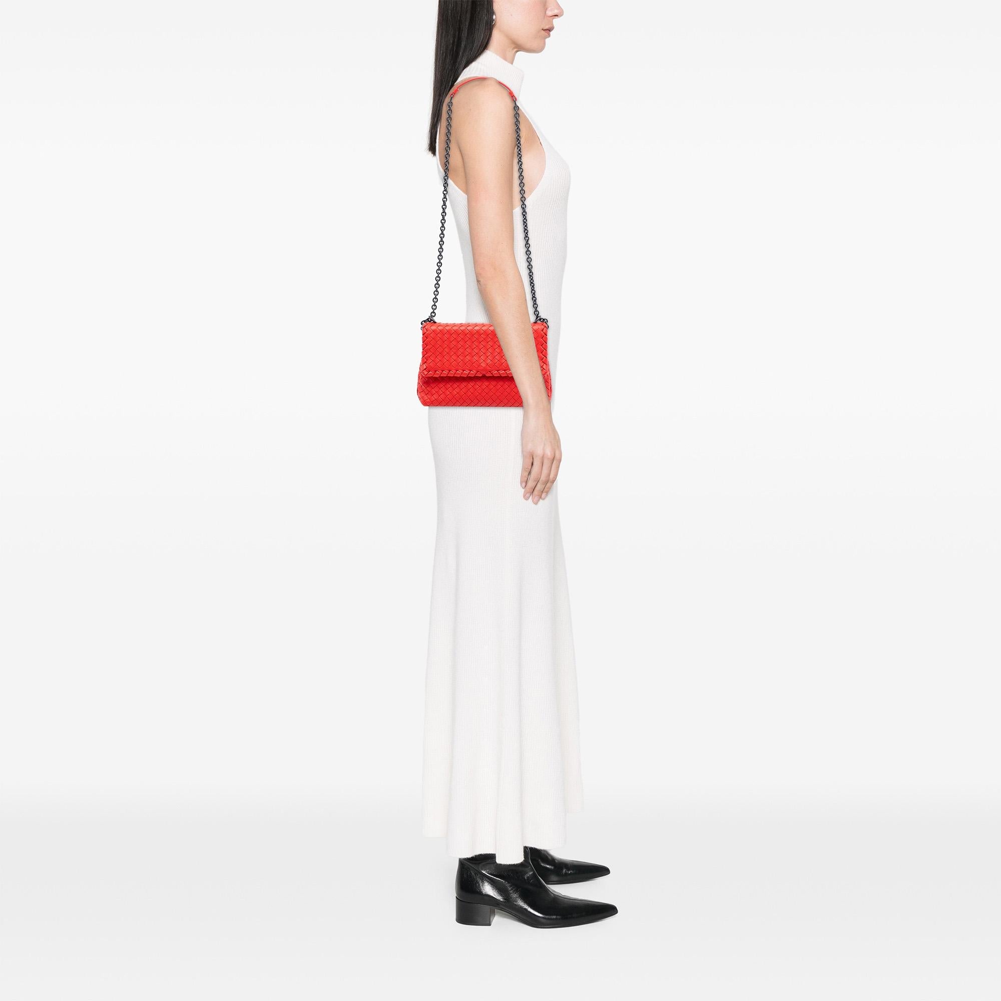 Bottega Veneta Small Nappa Intrecciato Olimpia Shoulder Bag