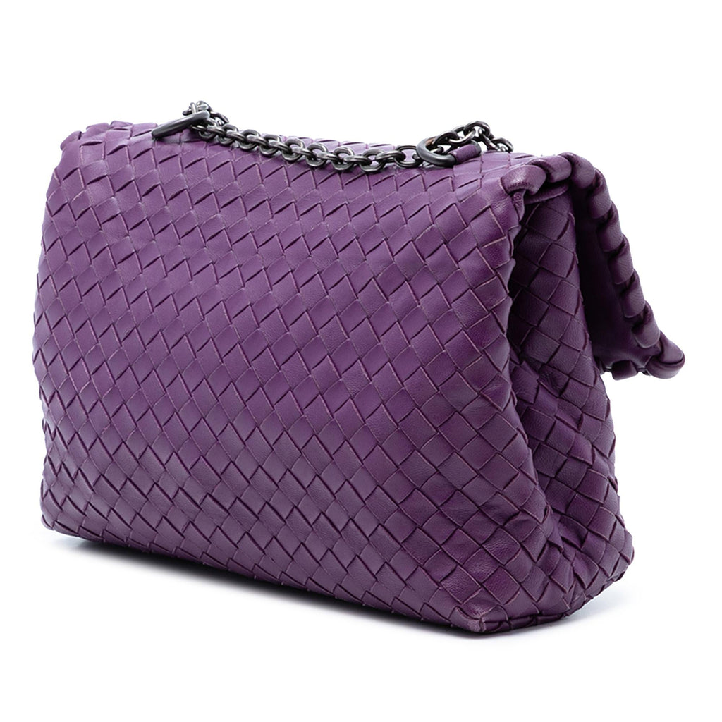 Bottega Veneta Small Nappa Intrecciato Olimpia Shoulder Bag