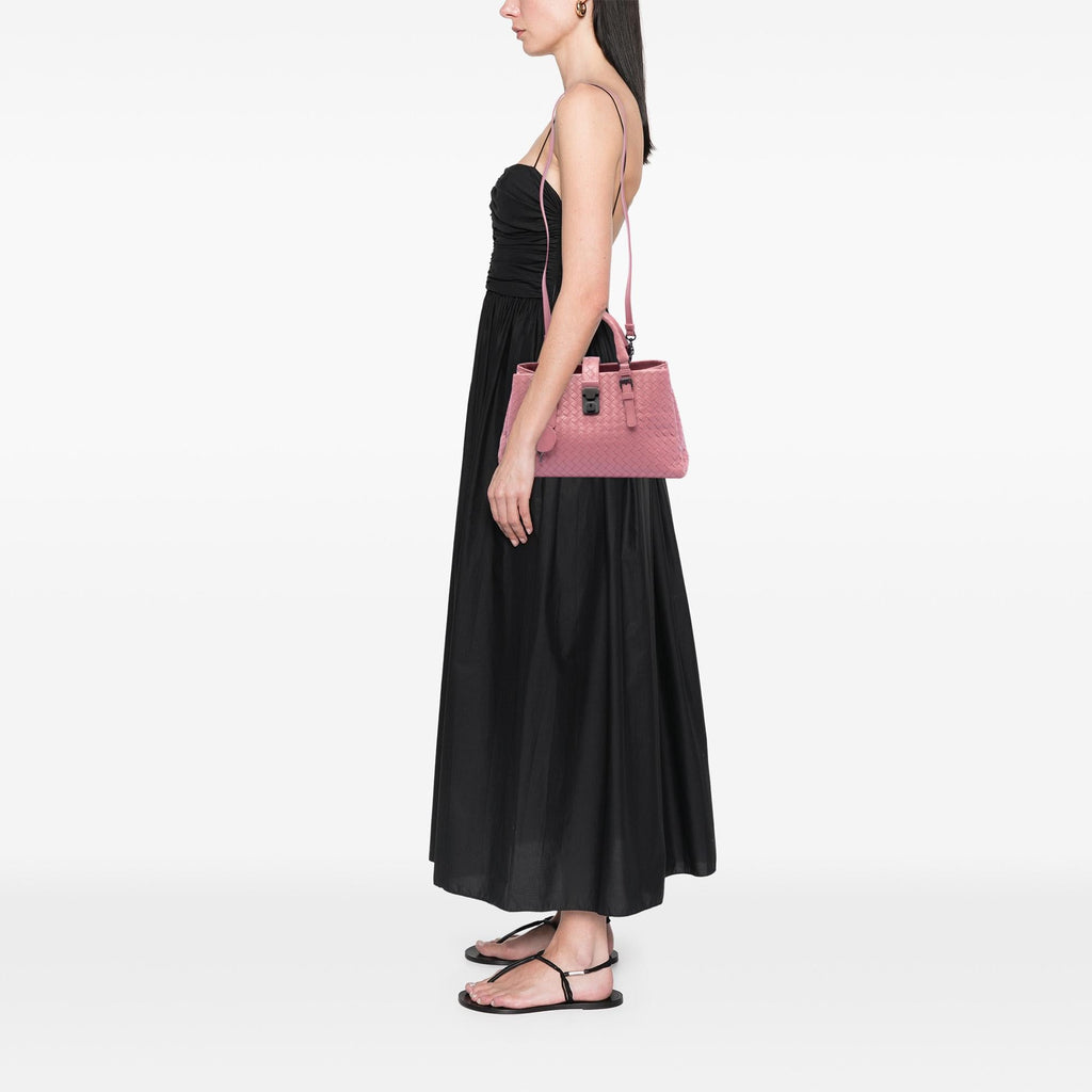 Bottega Veneta Small Nappa Intrecciato Roma Satchel