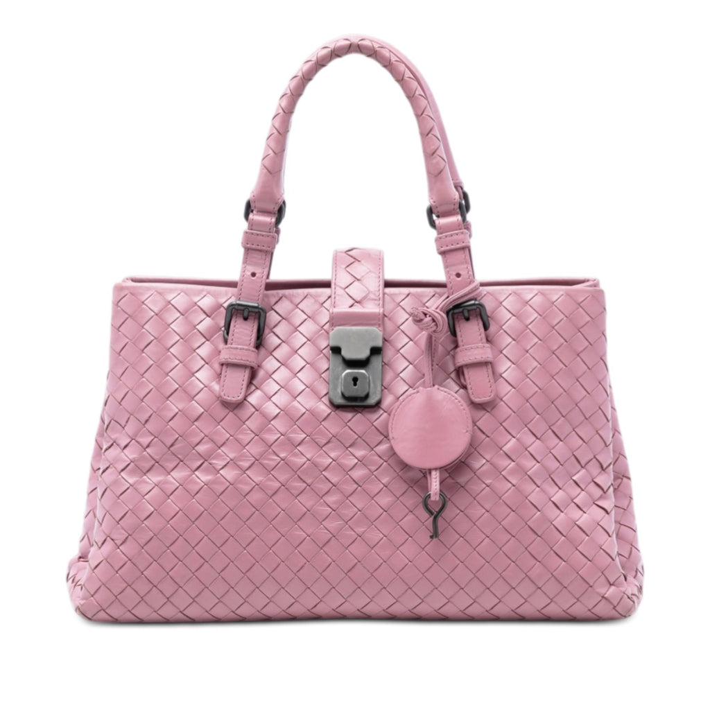 Bottega Veneta Small Nappa Intrecciato Roma Satchel