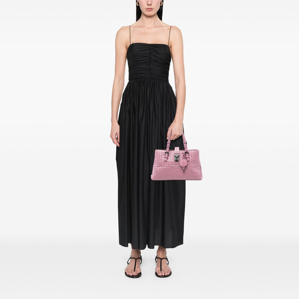Bottega Veneta Small Nappa Intrecciato Roma Satchel
