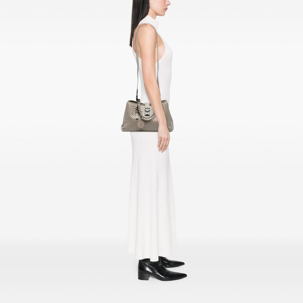 Bottega Veneta Small Nappa Intrecciato Roma Satchel