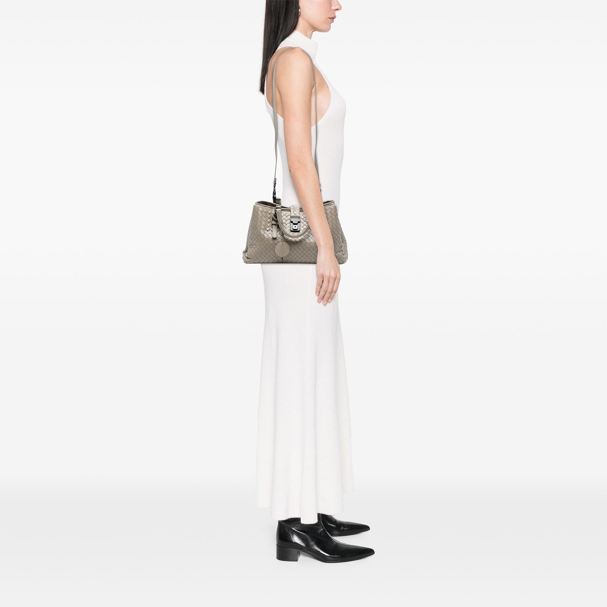 Bottega Veneta Small Nappa Intrecciato Roma Satchel