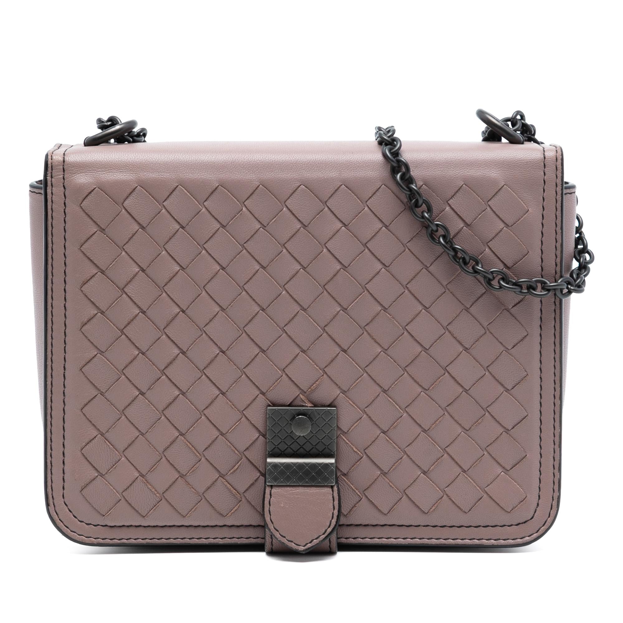 Bottega Veneta Small Nappa Intrecciato Runway Shoulder Bag