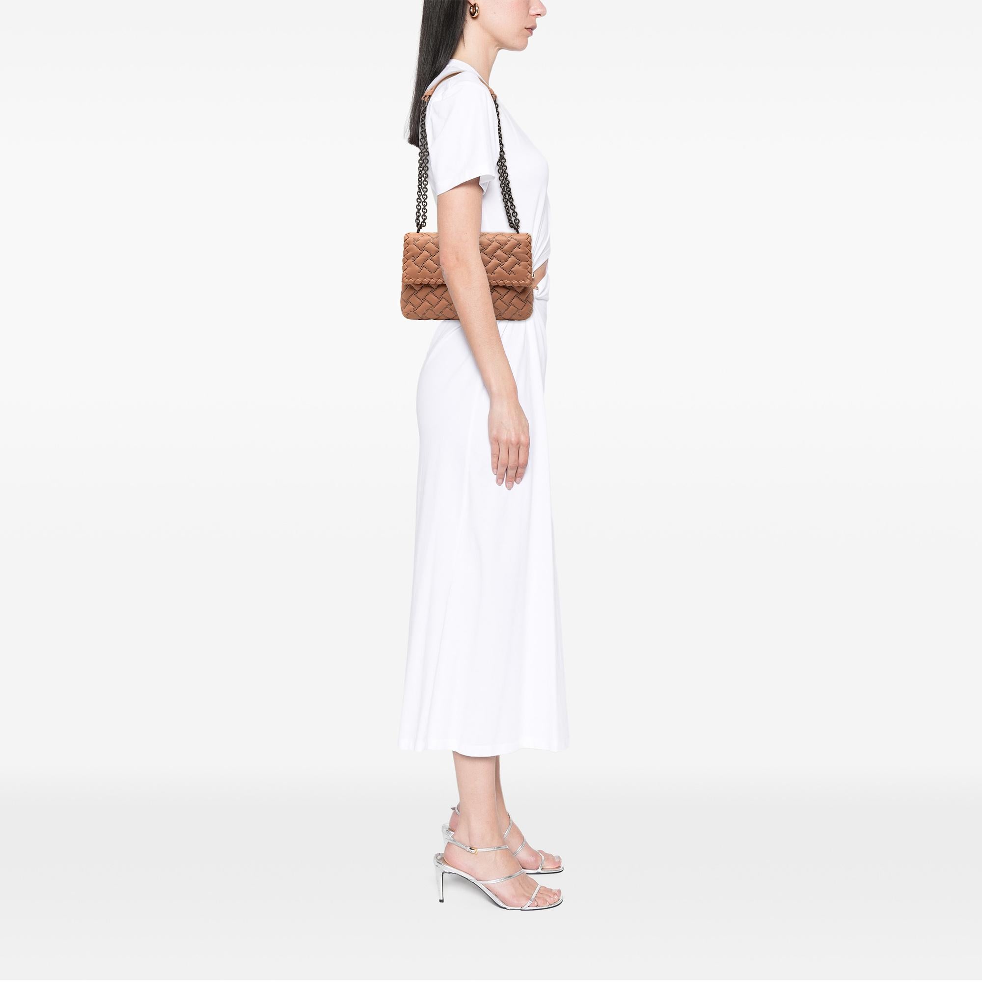 Bottega Veneta Small Nappa Intrecciato Studded Olimpia Shoulder Bag