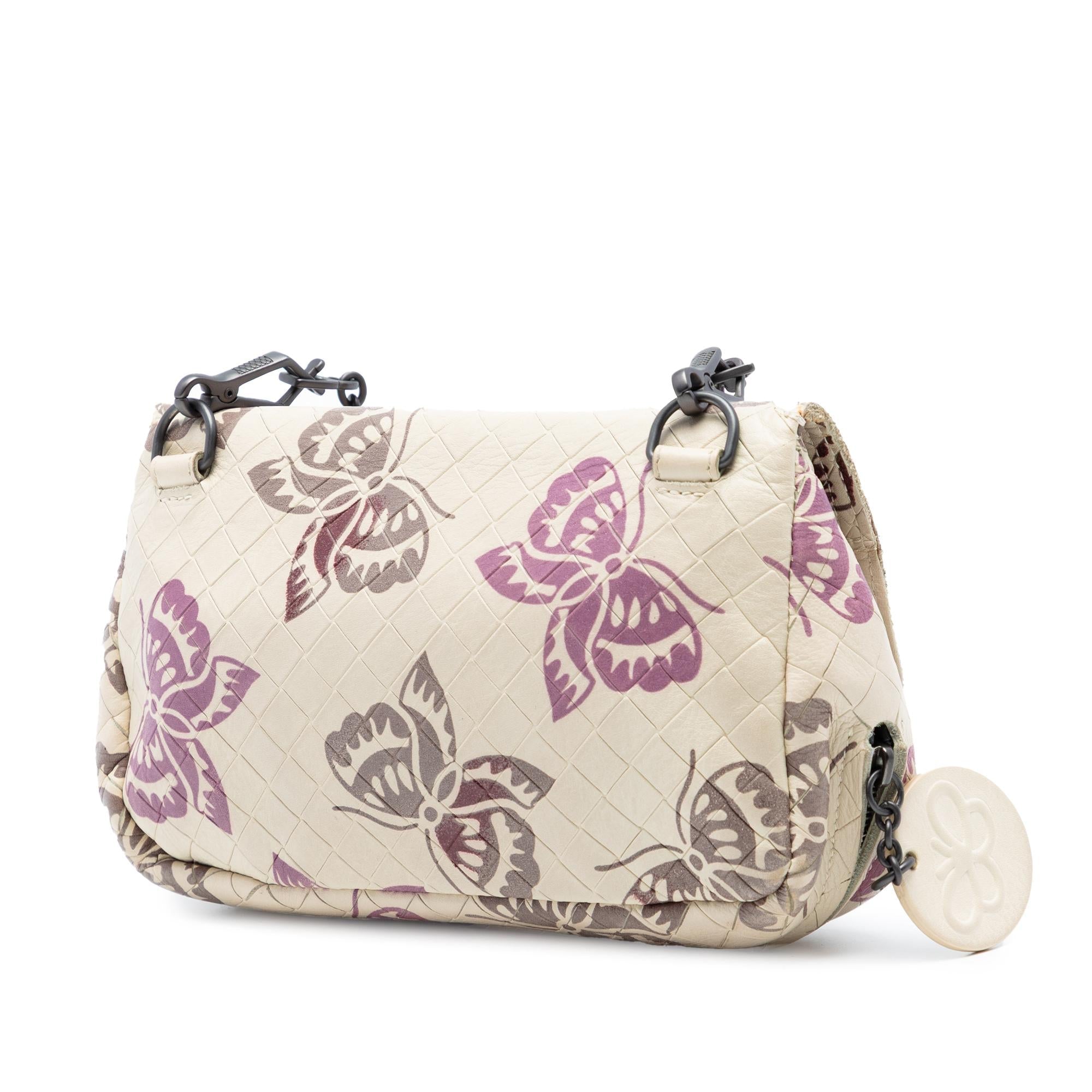 Bottega Veneta Small Nappa Intrecciomirage Butterfly Chain Crossbody