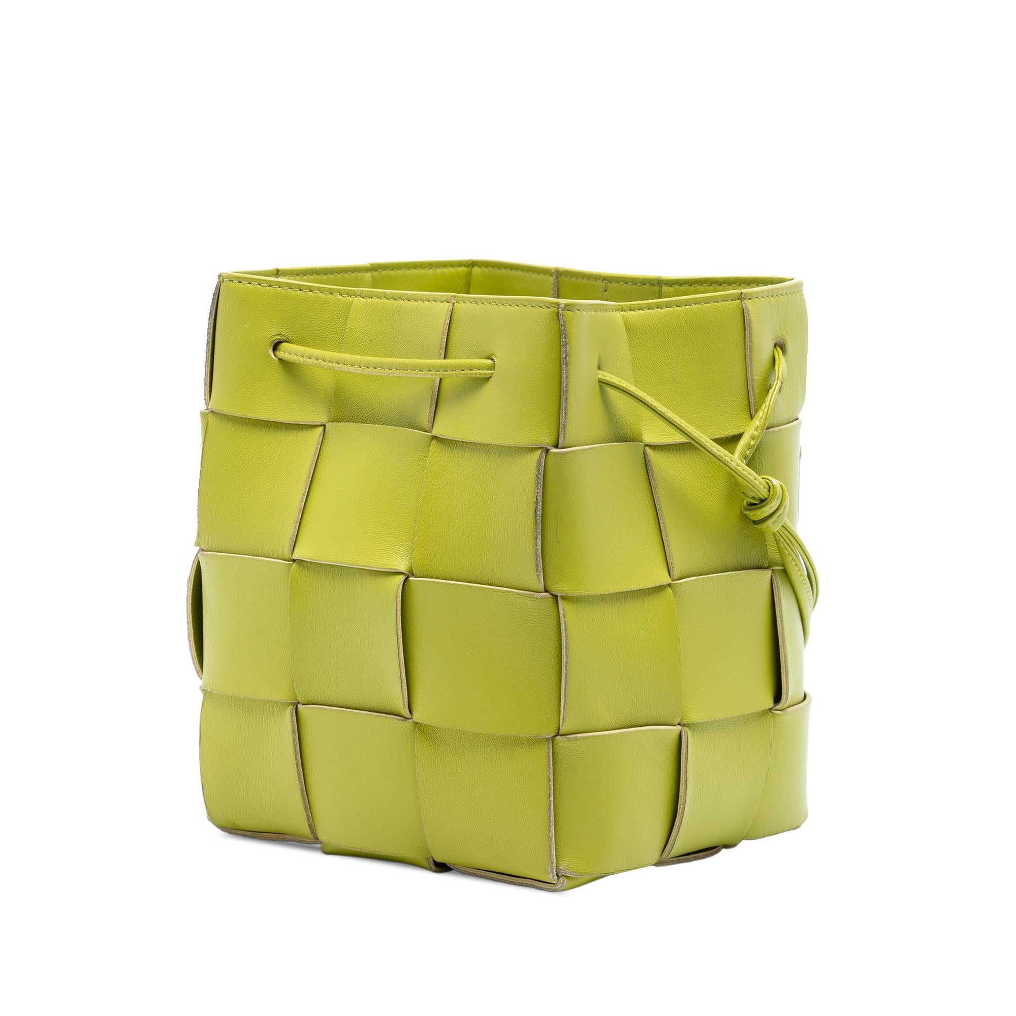 Bottega Veneta Small Nappa Maxi Intrecciato Cassette Bucket Bag
