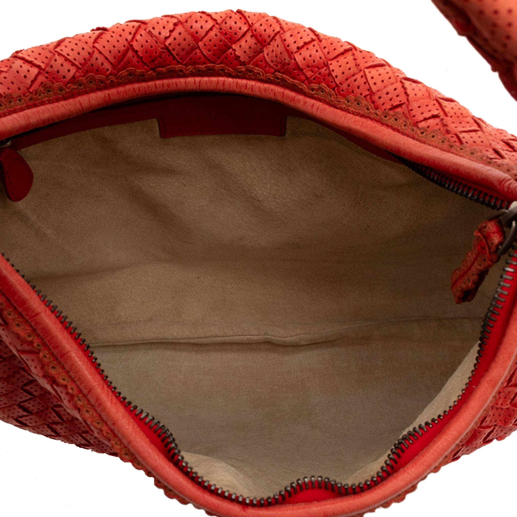 Bottega Veneta Small Perforated Nappa Intrecciato Veneta Hobo