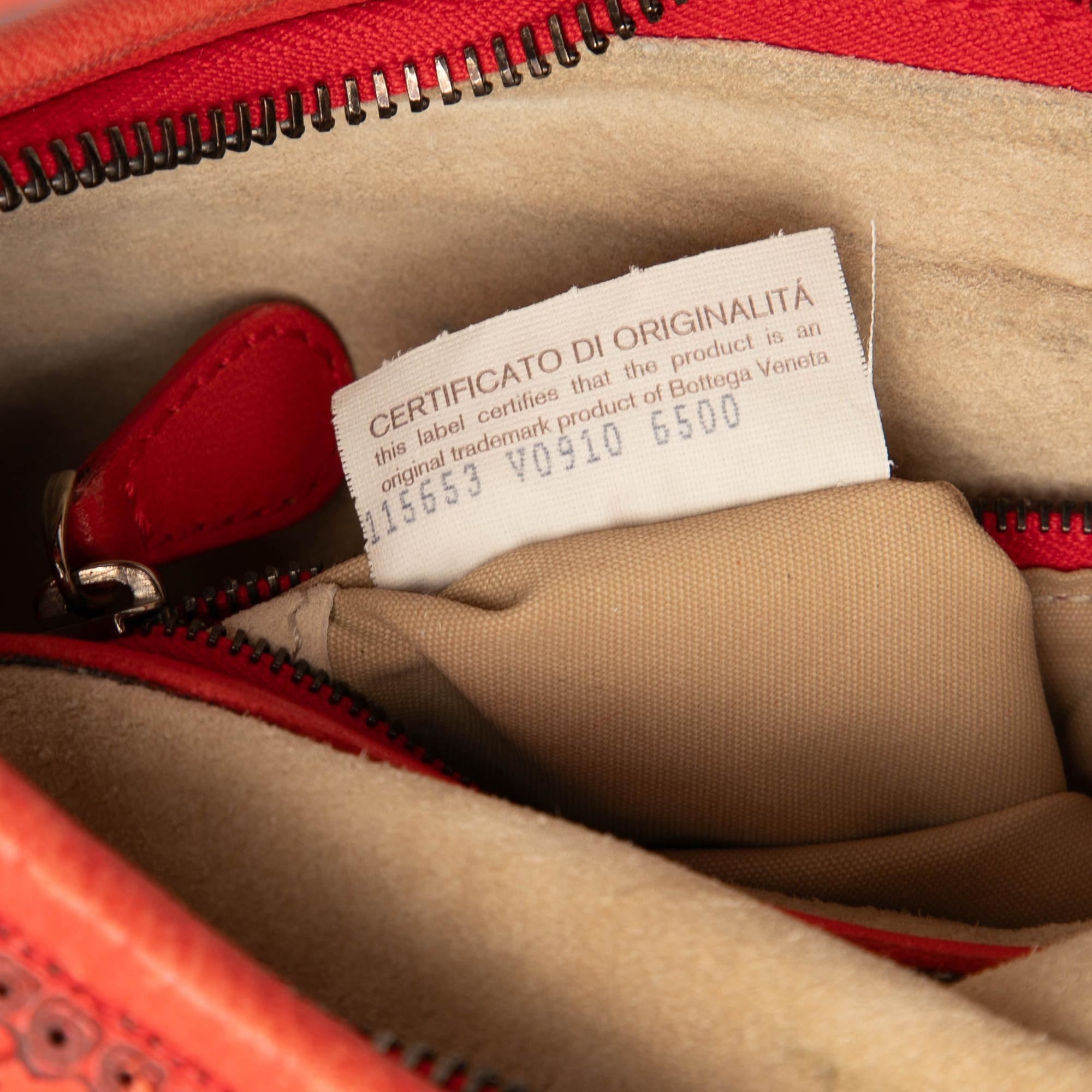 Bottega Veneta Small Perforated Nappa Intrecciato Veneta Hobo