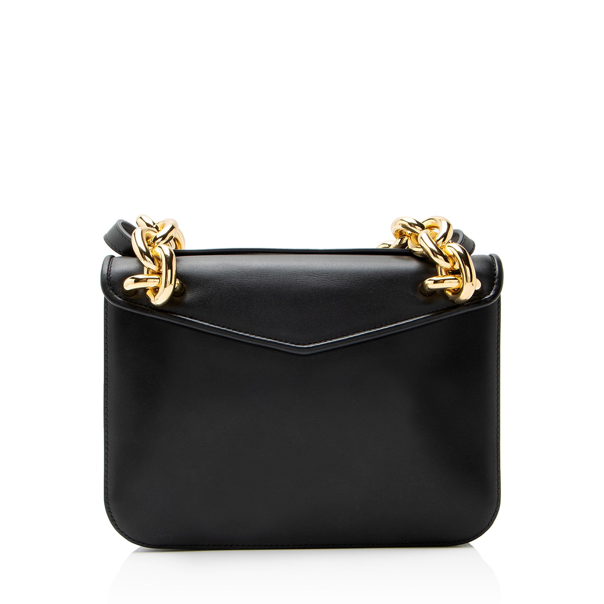 Bottega Veneta Smooth Leather Mount Envelope Chain Small Shoulder Bag
