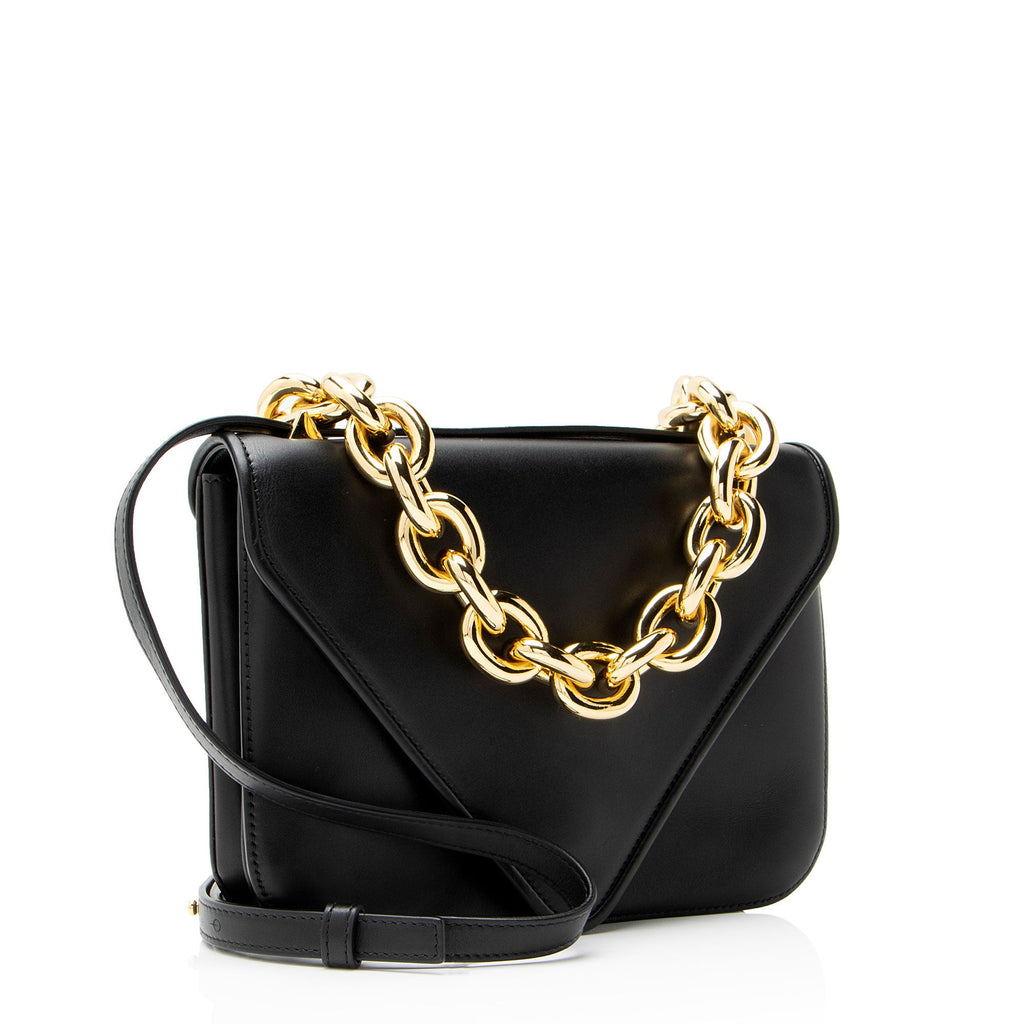 Bottega Veneta Smooth Leather Mount Envelope Chain Small Shoulder Bag