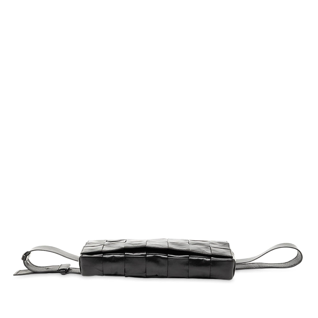 Bottega Veneta Stretch Paper Calfskin Intrecciato Cassette Belt Bag