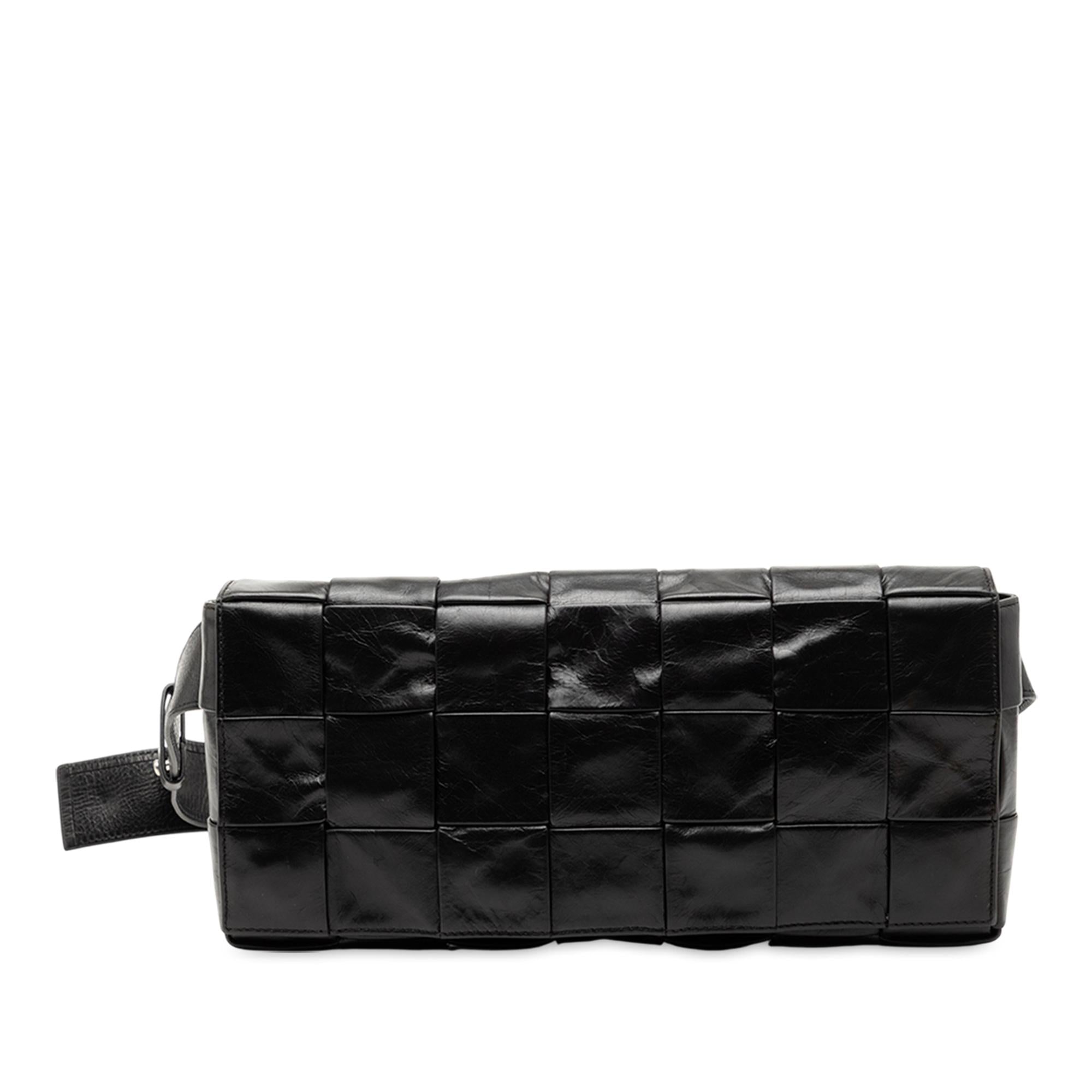 Bottega Veneta Stretch Paper Calfskin Intrecciato Cassette Belt Bag
