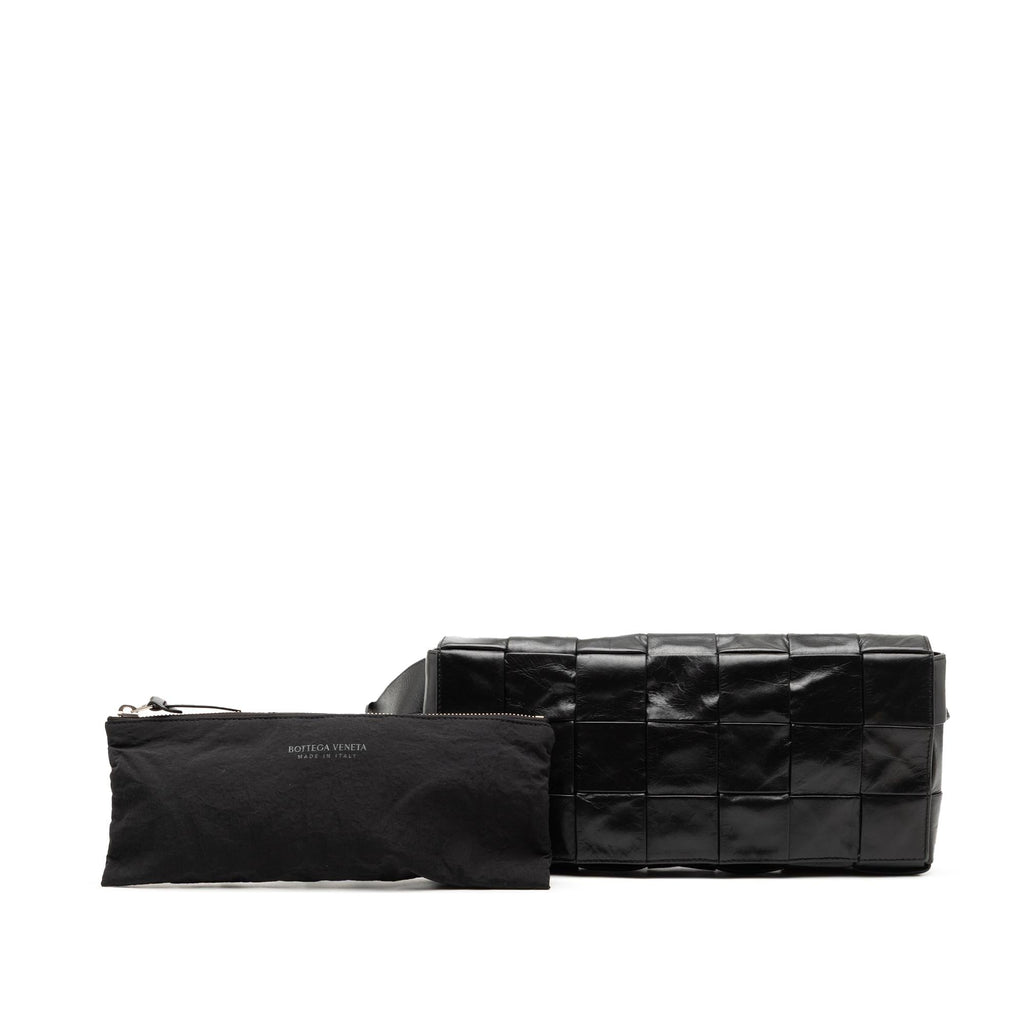 Bottega Veneta Stretch Paper Calfskin Intrecciato Cassette Belt Bag