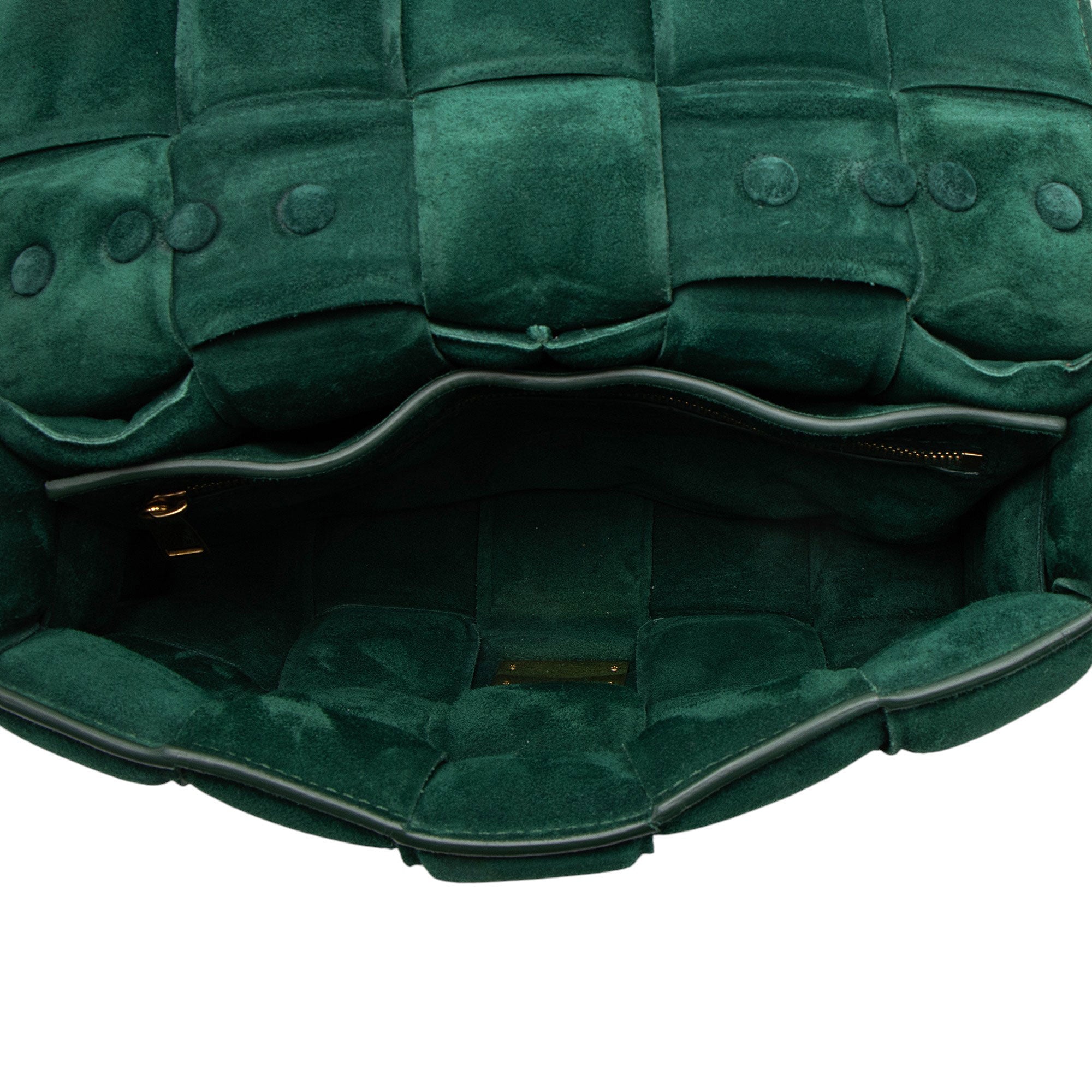 Bottega Veneta Suede Cassette Chain Maxi Shoulder Bag