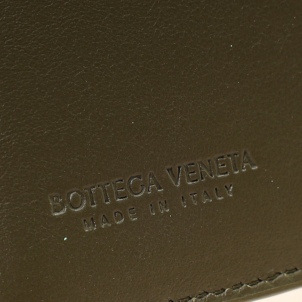 Bottega Veneta Kaki Intrecciato Notebook Medium Cover