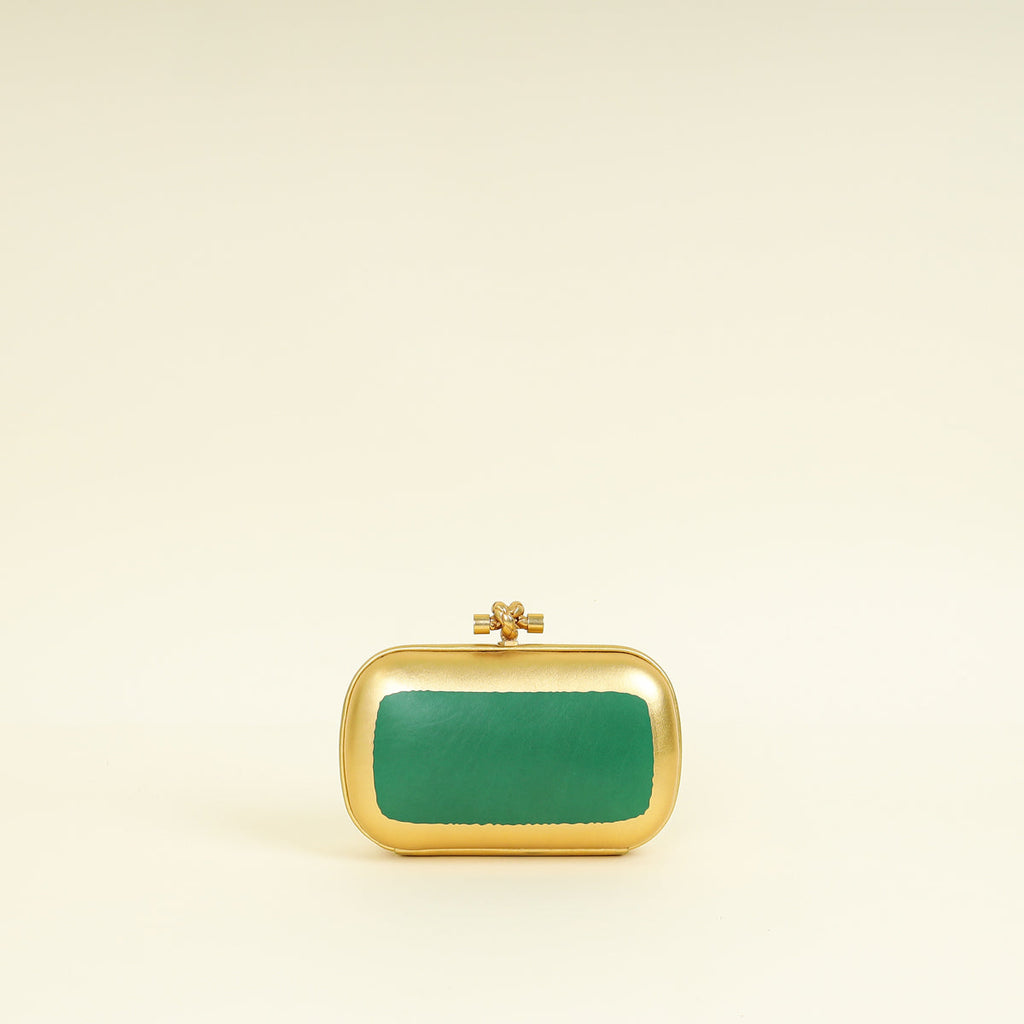 Bottega Veneta Bicolor Knot Clutch