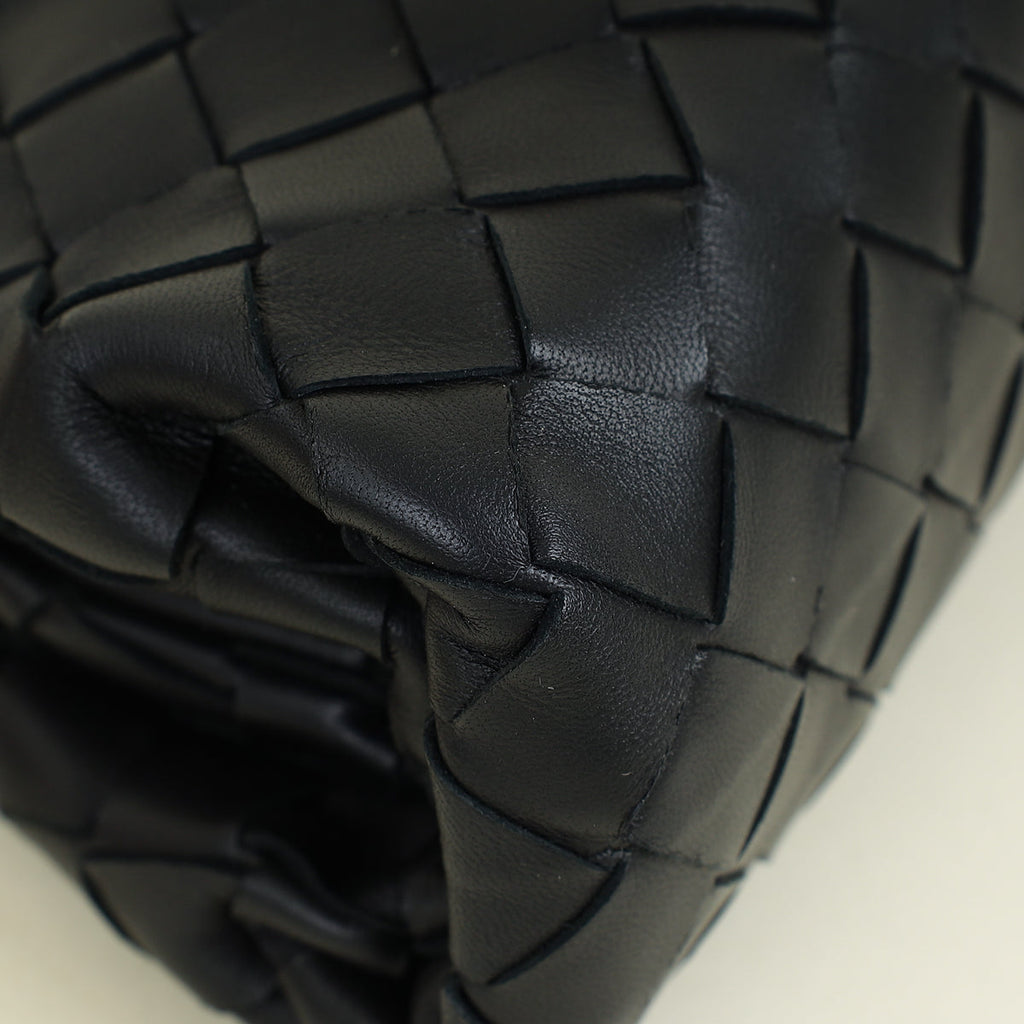 Bottega Veneta Black Intrecciato The Mini Pouch