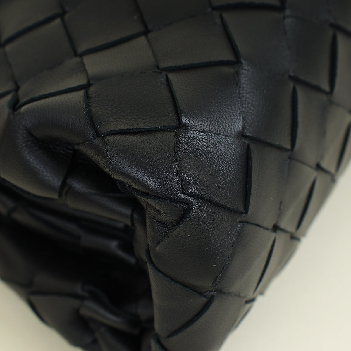 Bottega Veneta Black Intrecciato The Mini Pouch