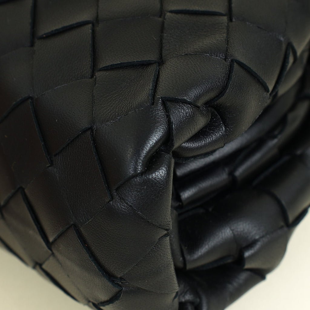 Bottega Veneta Black Intrecciato The Mini Pouch