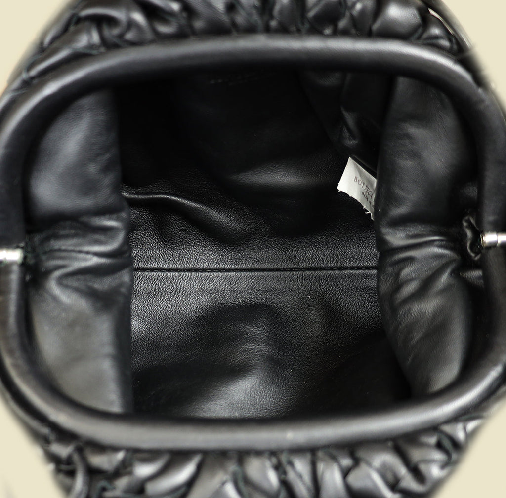 Bottega Veneta Black Intrecciato The Mini Pouch