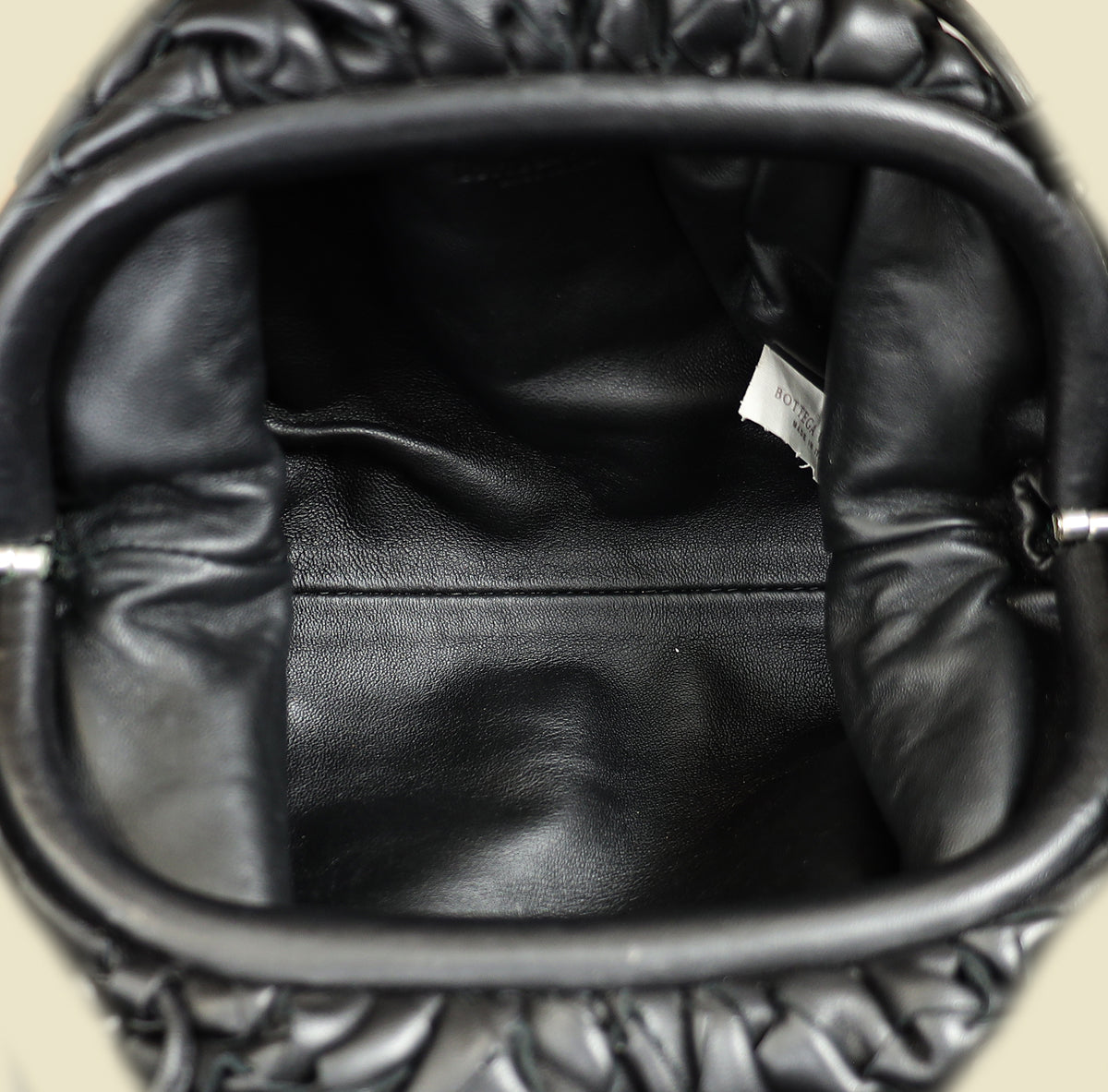 Bottega Veneta Black Intrecciato The Mini Pouch