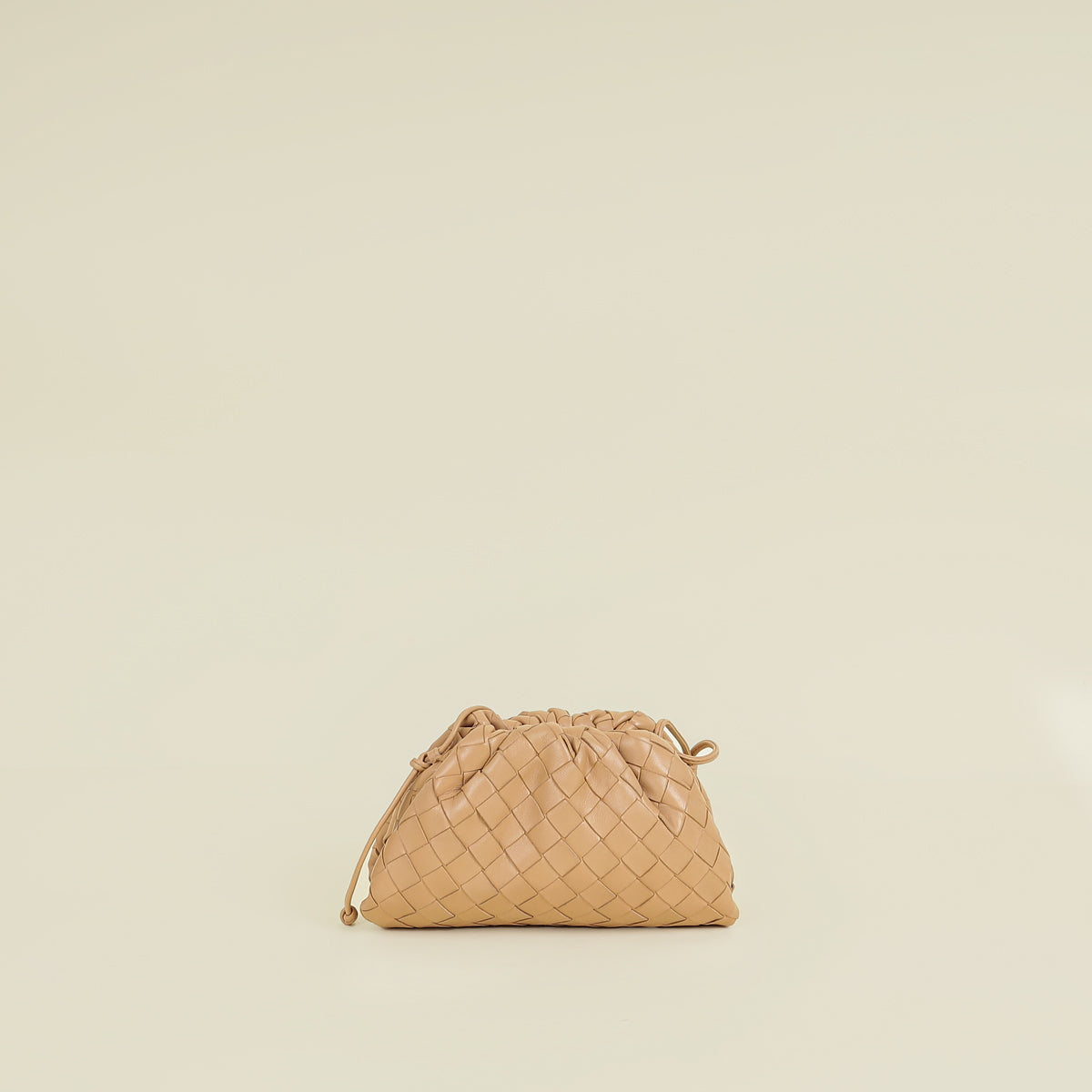 Bottega Veneta Almond Intrecciato Mini Pouch