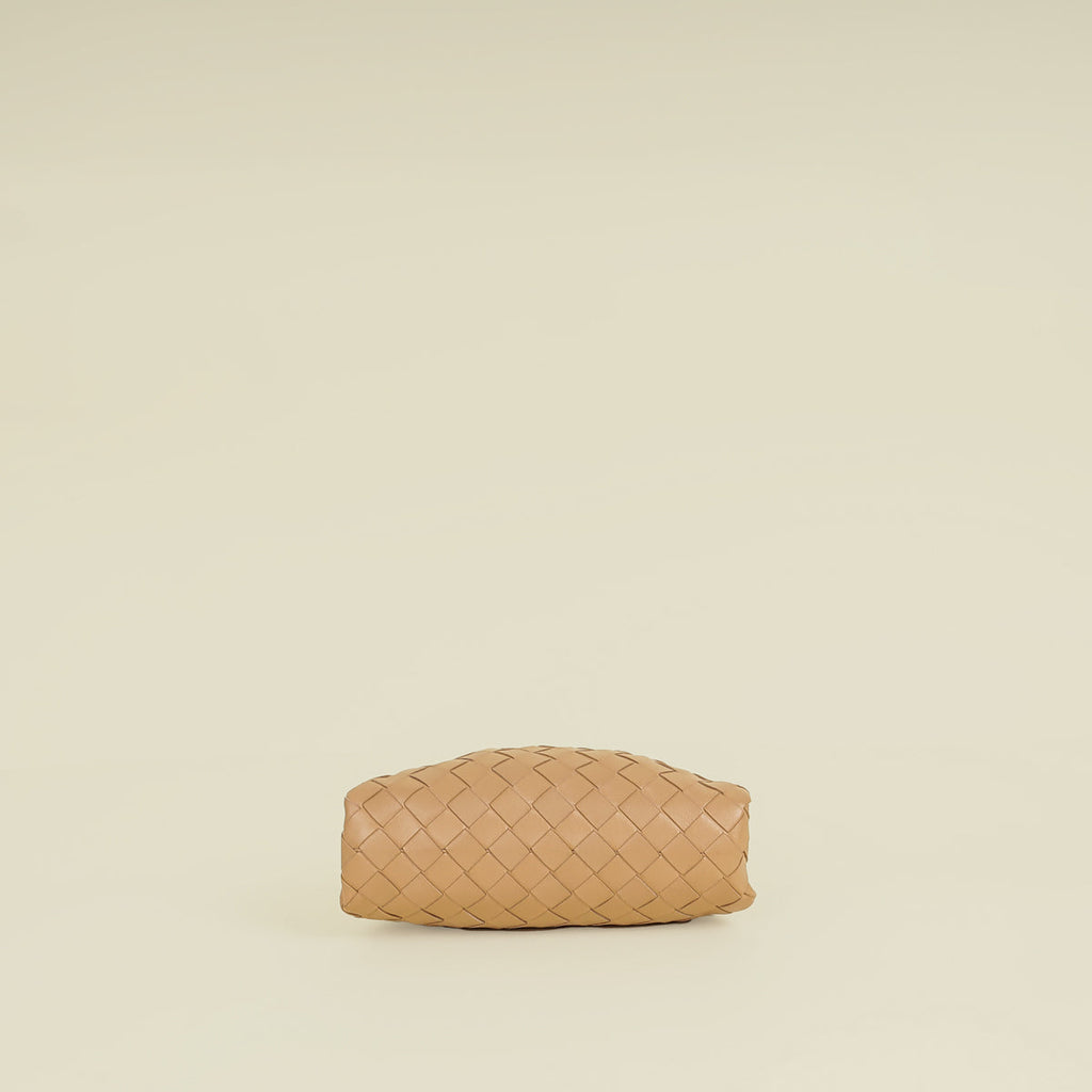 Bottega Veneta Almond Intrecciato Mini Pouch