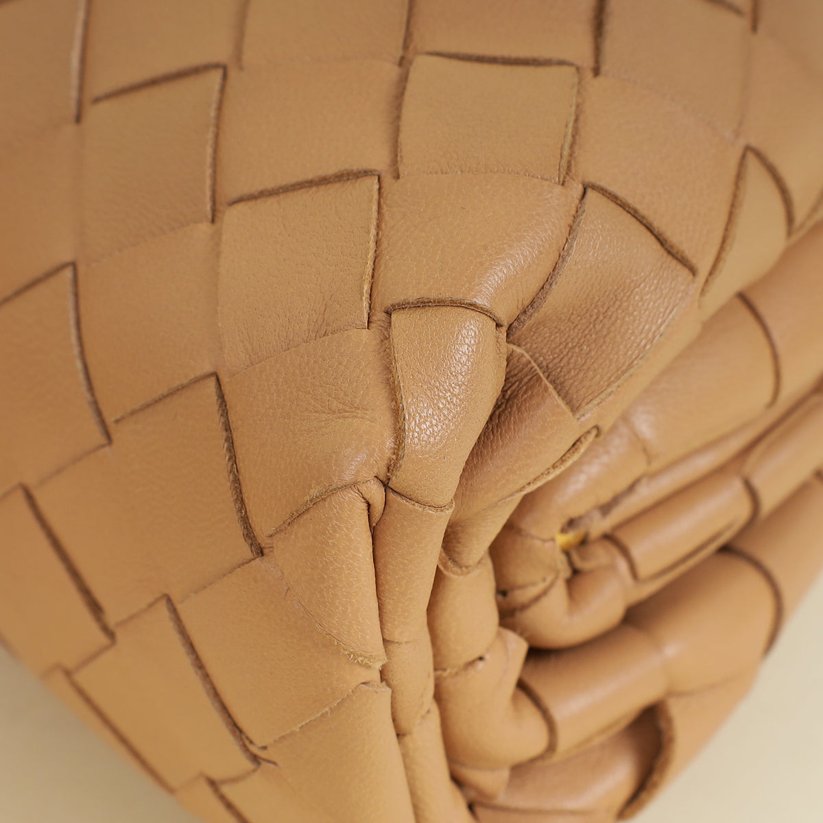 Bottega Veneta Almond Intrecciato Mini Pouch