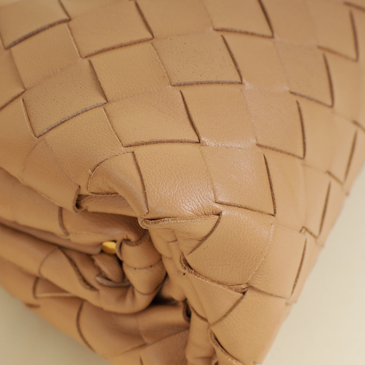 Bottega Veneta Almond Intrecciato Mini Pouch