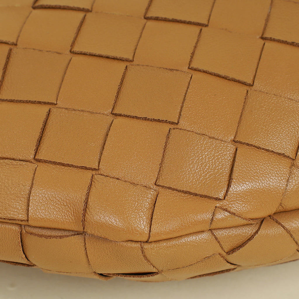 Bottega Veneta Camel Intrecciato Nappa Jodie Mini Bag