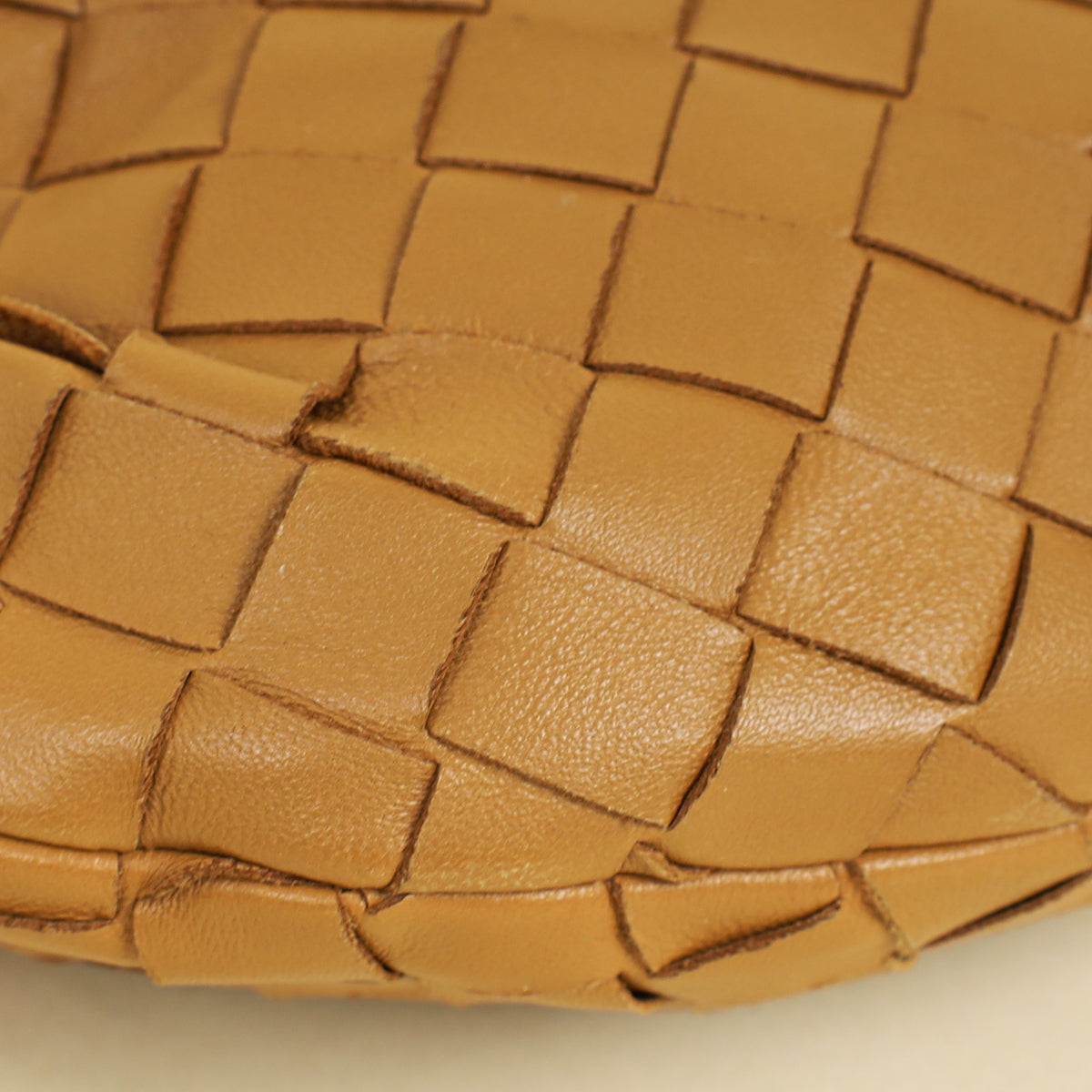 Bottega Veneta Camel Intrecciato Nappa Jodie Mini Bag