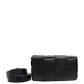 Bottega Veneta Black Cassette Convertible Belt Bag
