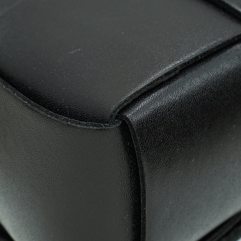 Bottega Veneta Black Cassette Convertible Belt Bag