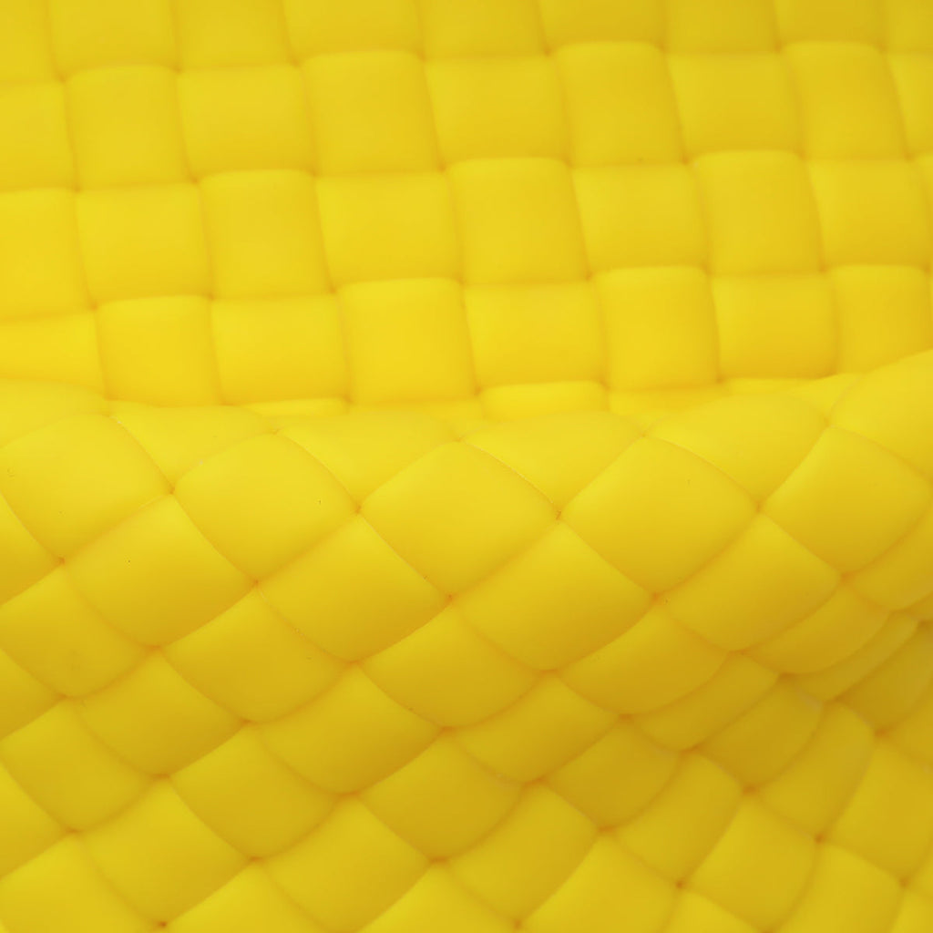 Bottega Veneta Bright Yellow Intrecciato Rubber Padded Jodie Bag