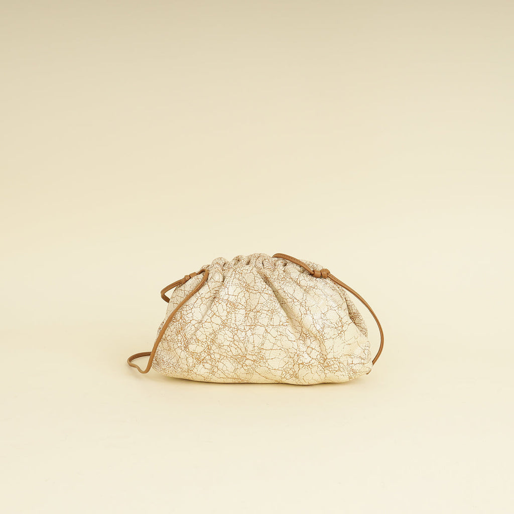 Bottega Veneta Zabaione Crackled The Mini Pouch