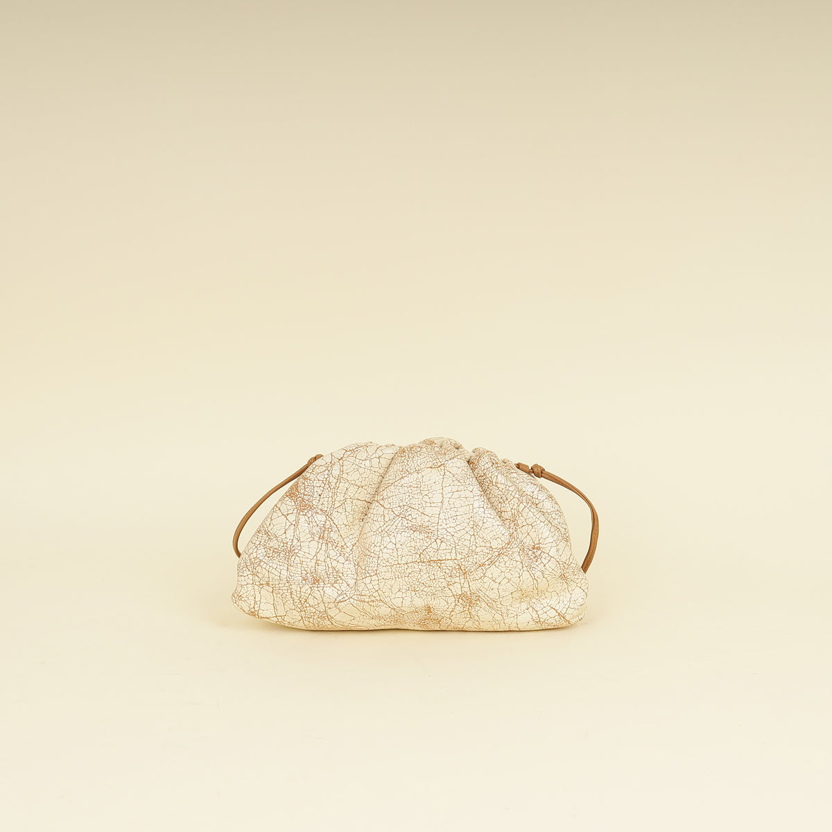 Bottega Veneta Zabaione Crackled The Mini Pouch